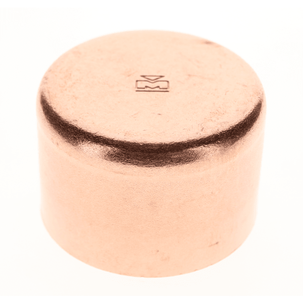W 07015 2-1/2" Copper Sweat Fittings - Cap C