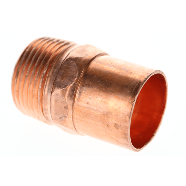 W 01171 1-1/4" Copper Sweat Fittings - Male Adapter C x MPT