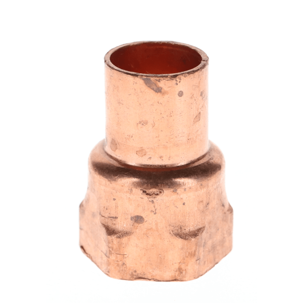 W 01224 3/8" x 1/2" Copper Sweat Fittings - Female Adapter C x FPT
