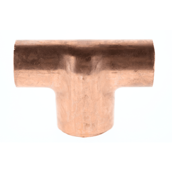 W 04069 1-1/4" x 1-1/4" x 1" Copper Sweat Fittings - Tee C x C x C