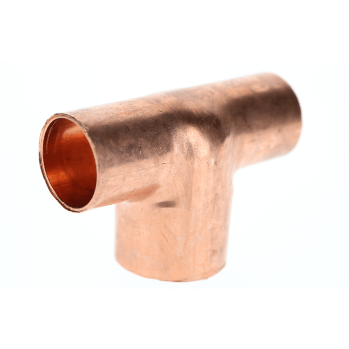 W 40144 2" x 2" x 2-1/2" Copper Sweat Fitting - Tee C x C x C
