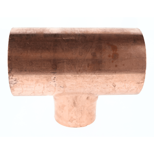 W 40148 3" x 3" x 1-1/4" Copper Sweat Fittings - Tee C x C x C