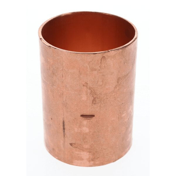 W 10149 1-1/2" Copper Sweat Fittings - Coupling - Dimple Stop C x C