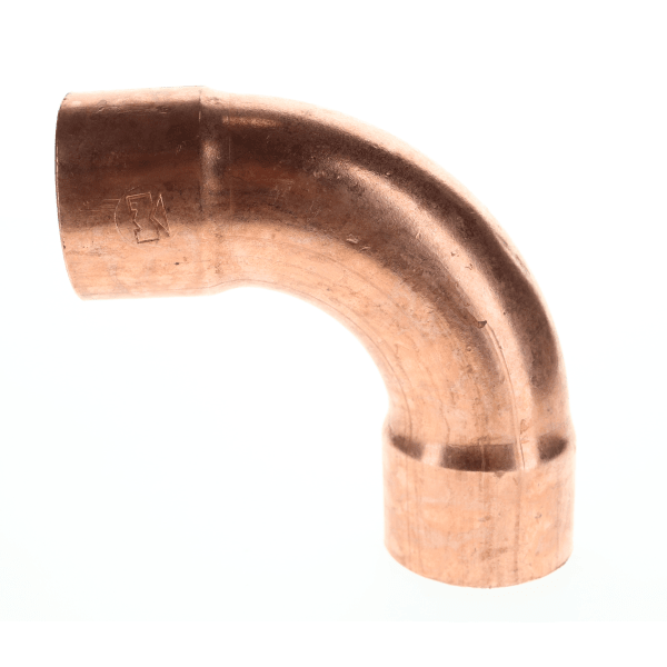 W 02063 1-1/2" Copper Sweat Fittings - 90 Degree Long Turn Elbow C x C