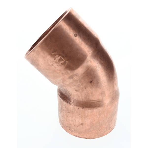 W 03067 3" Copper Sweat Fittings - 45 Degree Elbow C x C
