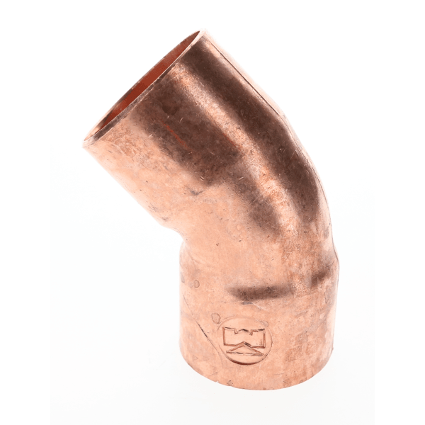 W 03050 1-1/4" Copper Sweat Fittings - 45 Degree Elbow C x C