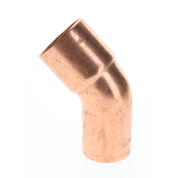 W 03334 3/4" Copper Sweat Fittings - 45 Degree Street Elbow Ftg x C
