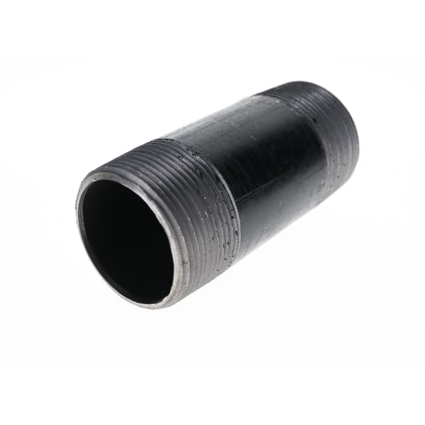 587-045 1-1/2" x 4-1/2" - Black Iron Nipple