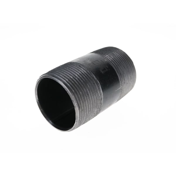 587-035 1-1/2" x 3-1/2" - Black Iron Nipple
