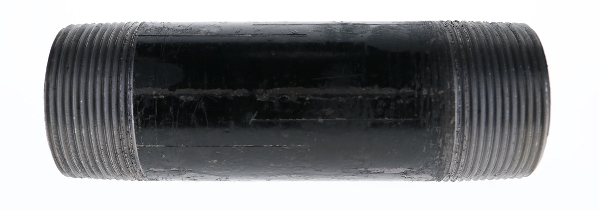 587-055 1-1/2" x 5-1/2" - Black Iron Nipple