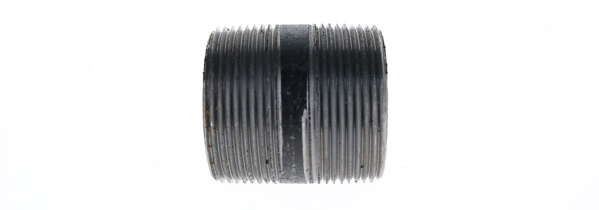 587-001 1-1/2" x Close - Black Iron Nipple