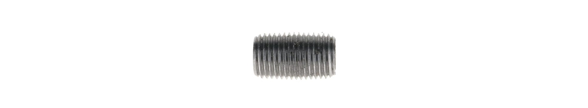 583-001 1/2" x Close - Black Iron Nipple