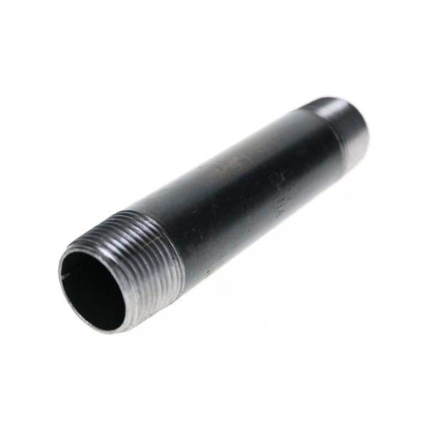 584-080 3/4" x 8" - Black Iron Nipple