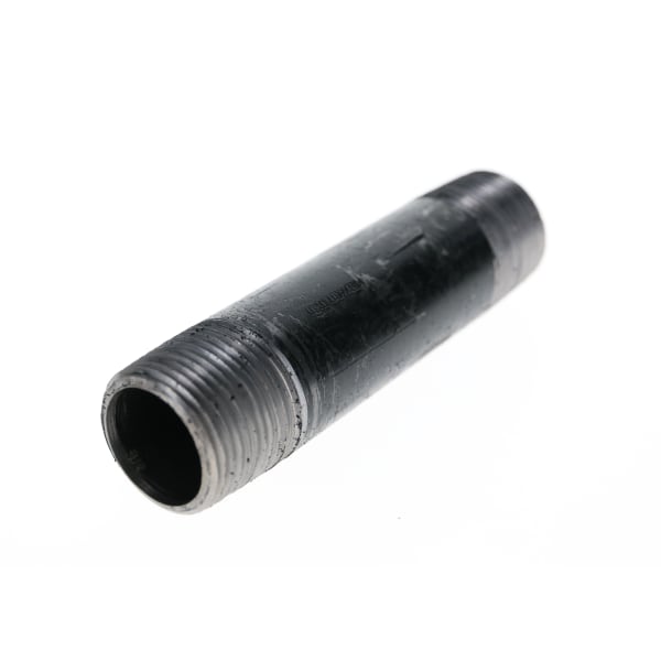 584-060 3/4" x 6" - Black Iron Nipple
