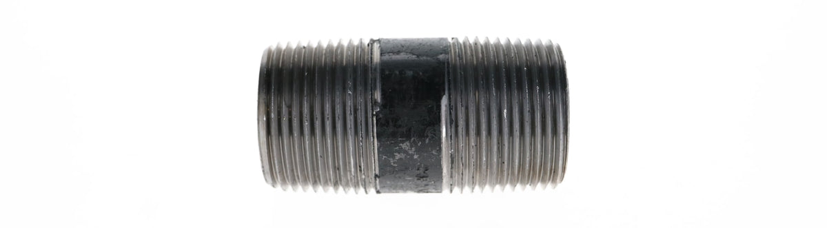 585-025 1" x 2-1/2" - Black Iron Nipple
