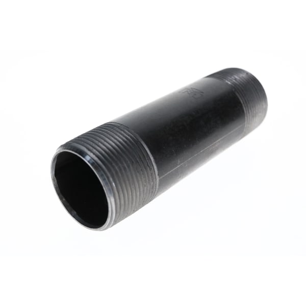 586-055 1-1/4" x 5-1/2" - Black Iron Nipple