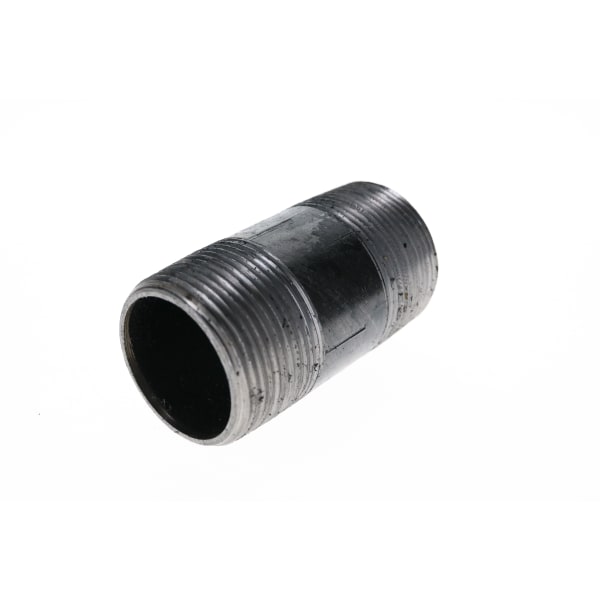 586-035 1-1/4" x 3-1/2" - Black Iron Nipple