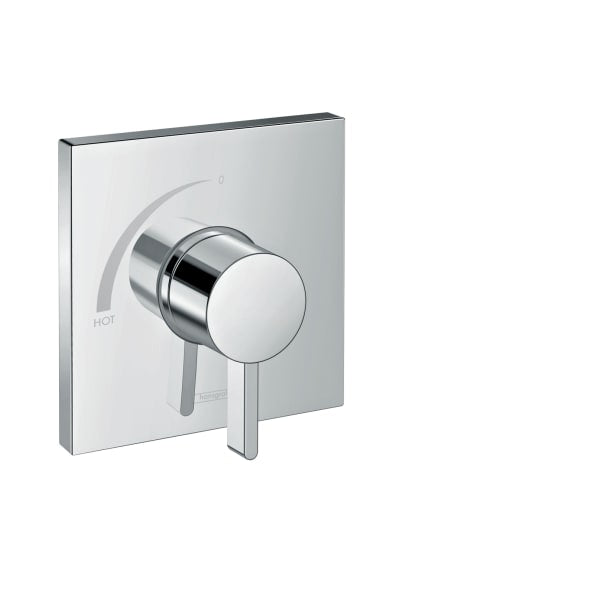 15724001 Ecostat Square Pressure Balance Trim in Chrome