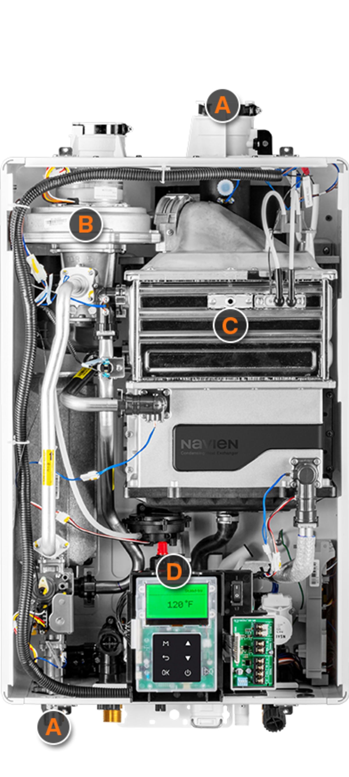 NPE-180A2 ComfortFlow® High Efficiency Condensing Tankless Water Heater, 150,000 BTU, Indoor/Outdoor, NG/LP Convertible