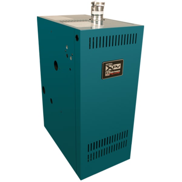 X-PV Series 105,000 BTU Cast Iron Power Vented Boiler, 84% Efficient, Pump, 0-2,000 ft Elevation