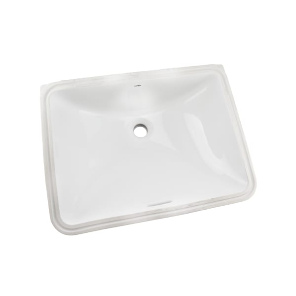 20" Rectangular Undermount Bathroom Sink with CEFIONTECT, Cotton White - LT1535G#01