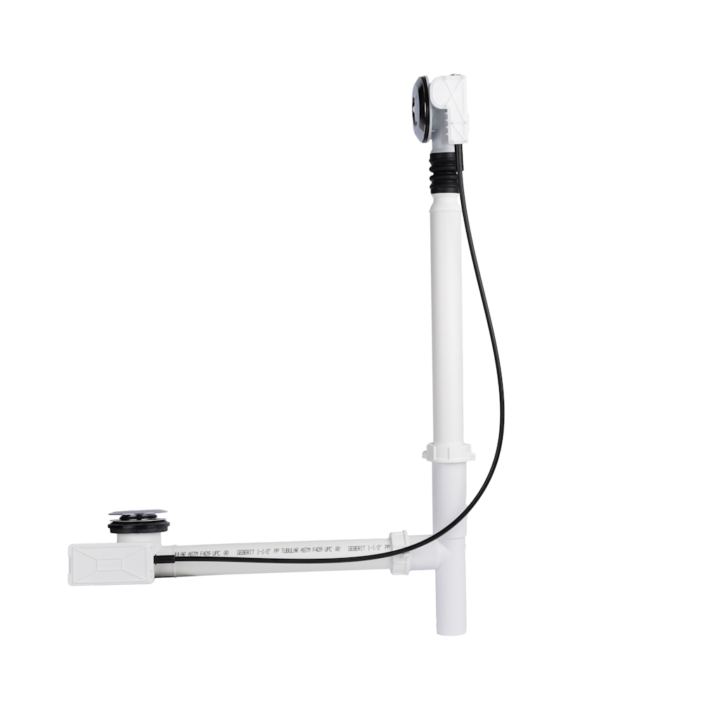 10025720-084 33", Chrome Plated, Flexible, Waste and Overflow Neck for Bathtub