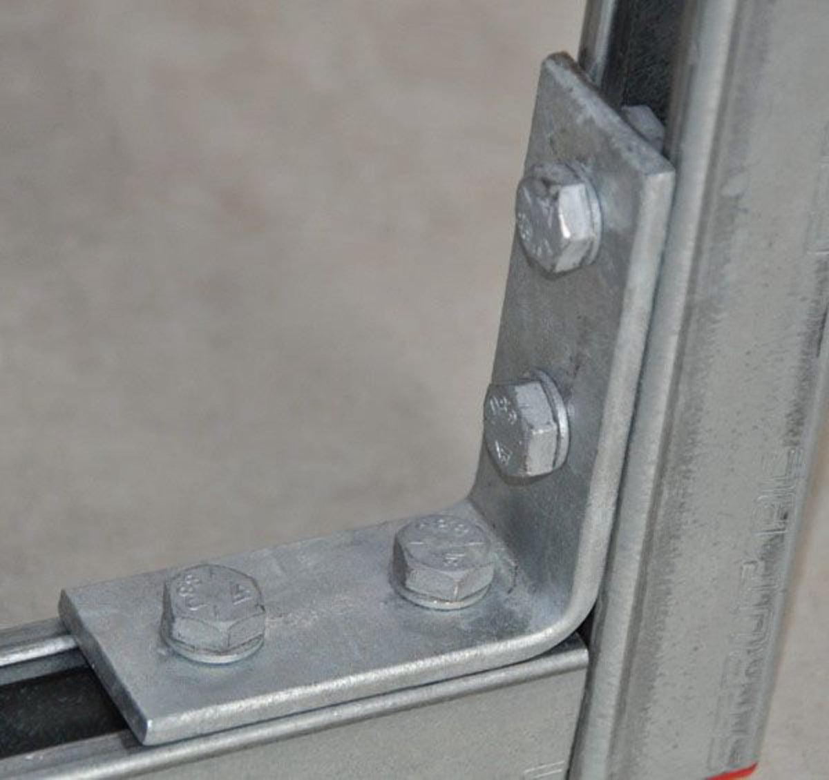 L220000EG 2-2 Hole Corner Angle Bracket, Steel, EG, 4.125" x 3.5" (104.78 mm x 88.9 mm)