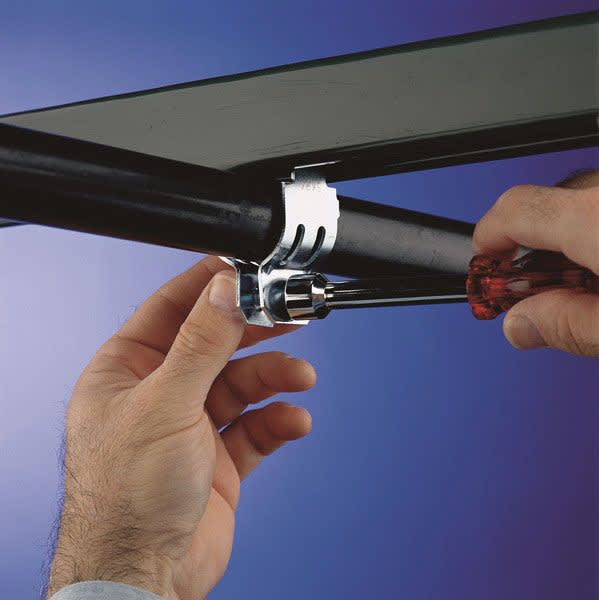 RIGD0300EG RIGD Single Piece Strut Clamp for Pipe/Rigid Conduit, Steel, EG, 3" Pipe, 3.5" (88.9 mm) OD