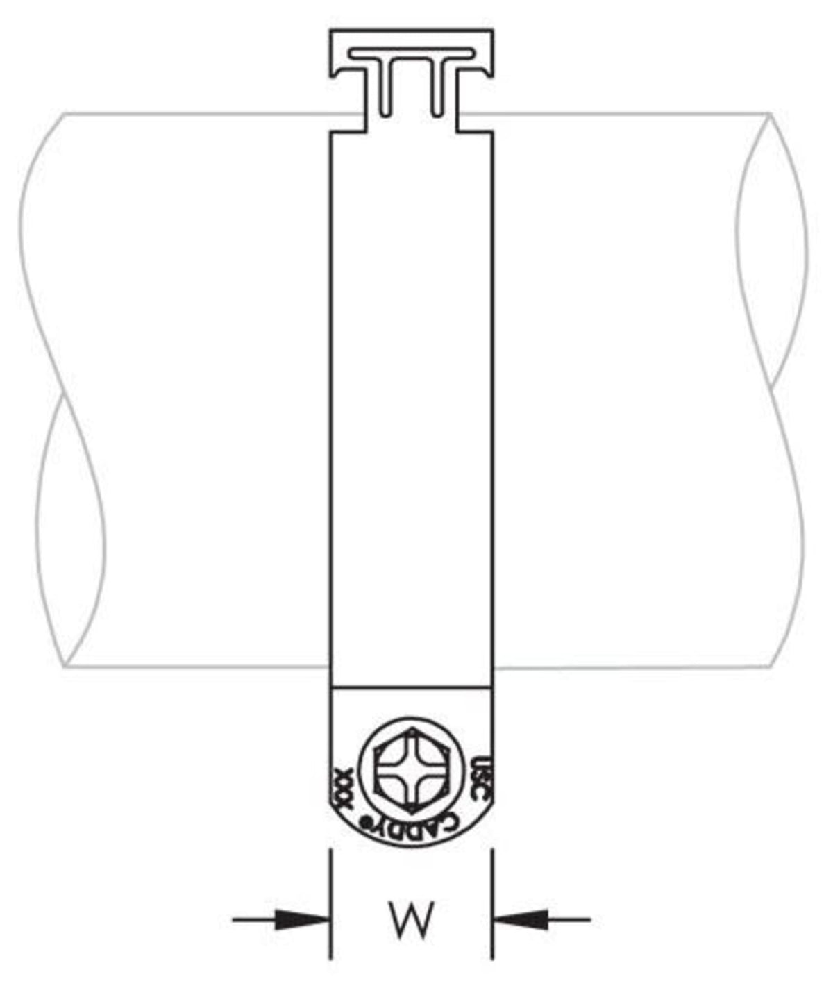 USC048EG USC Universal Strut Clamp for Pipe/Conduit, EG, 1.87"-1.97" (47.6-50 mm) OD, 1 1/2" Pipe, 40 DN