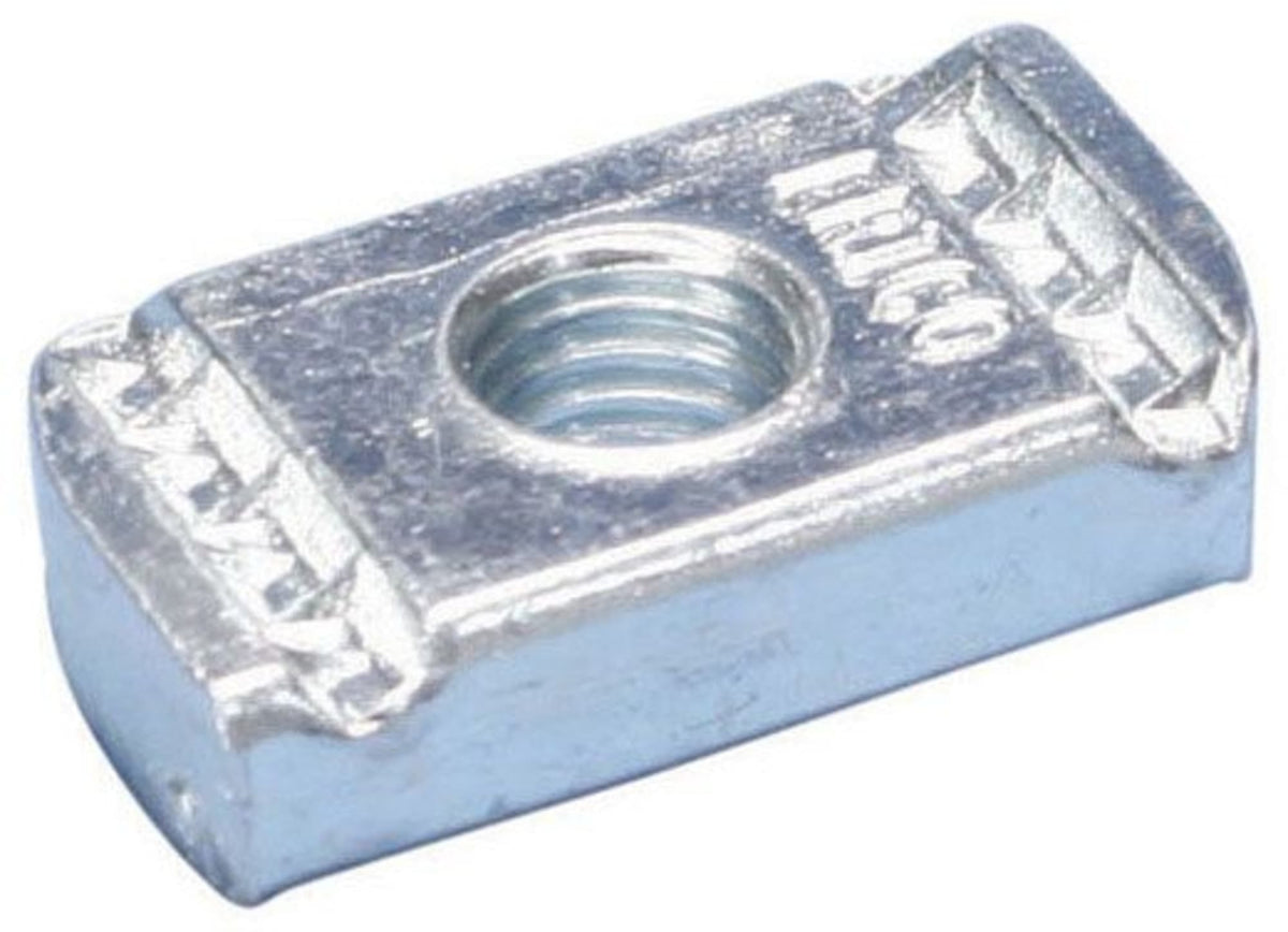 NUT0037EG Strut Nut without Spring, Steel, EG, 3/8" Rod, 0.375" (9.5 mm)