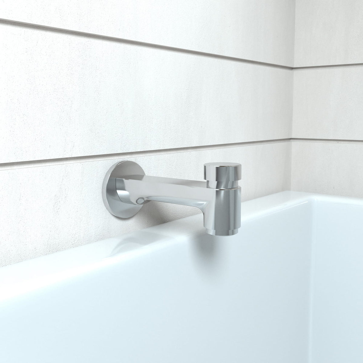 14414001 Metris S Tub Spout with Diverter in Chrome