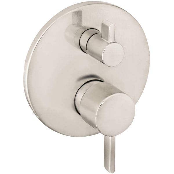 04447820 Ecostat Pressure Balance Trim S with Diverter in Brushed Nickel