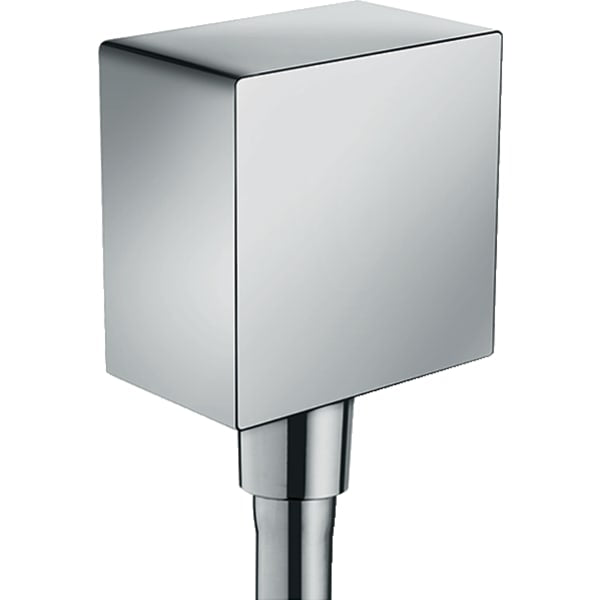 26455001 FixFit Wall Outlet Square with Check Valves in Chrome
