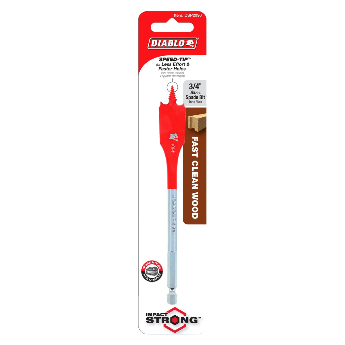 DSP2090 3/4" x 6" Spade Bit for Wood