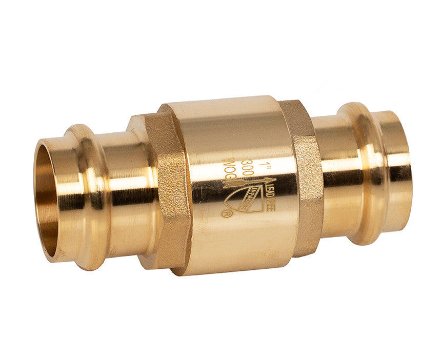 105-628G 2" Press - Inline Check Valve, Press Expansion Connection, 200 WOG