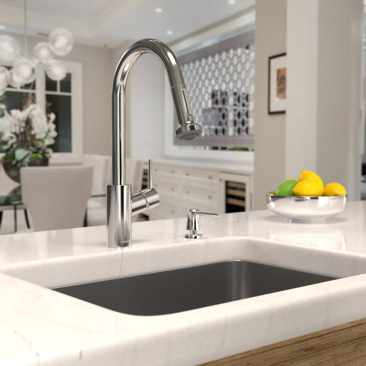 14877001 Talis S² HighArc Kitchen Faucet, 2-Spray Pull-Down, 1.75 GPM in Chrome