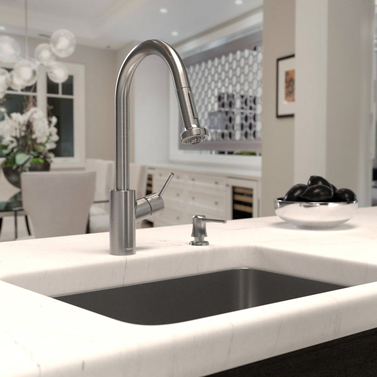 14877801 Talis S² HighArc Kitchen Faucet, 2-Spray Pull-Down, 1.75 GPM in Stainless Steel Optic
