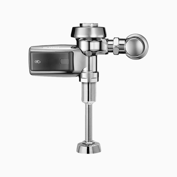Royal® Sensor Flushometer (ROYAL 186-0.25 DBP SMOOTH HARDWIRE) Includes the Required Wall Plate and a Purple Wall Flange to Let Users Know