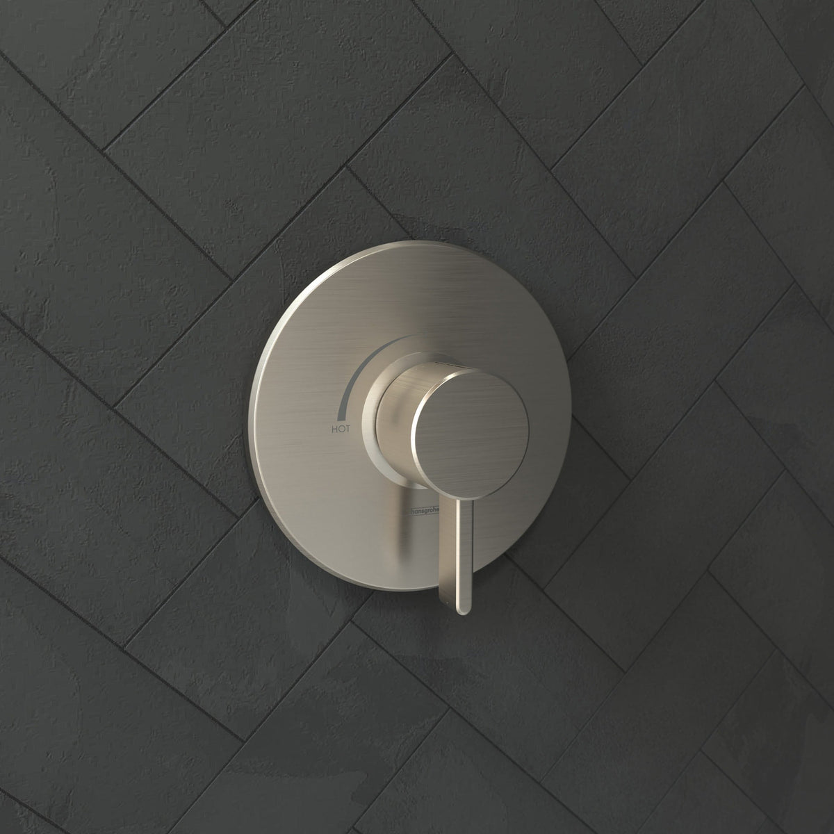 04233820 Ecostat Pressure Balance Trim S in Brushed Nickel