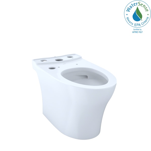 Aquia® IV Elongated Universal Height Skirted Toilet Bowl with CEFIONTECT®, WASHLET®+ Ready, Cotton White - CT446CEFGNT40#01