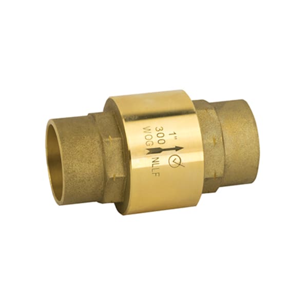 105-617G 1-1/2" Solder - Inline Check Valve, Solder Connection, 300 WOG, Class 150