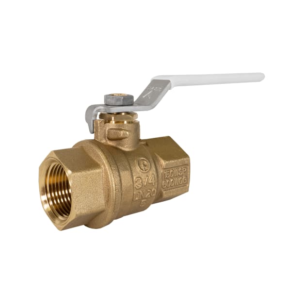 100-408G 2" FIP - 2 Piece, Full Port, Threaded Connection, Dezincification Resistant Brass, 600 WOG