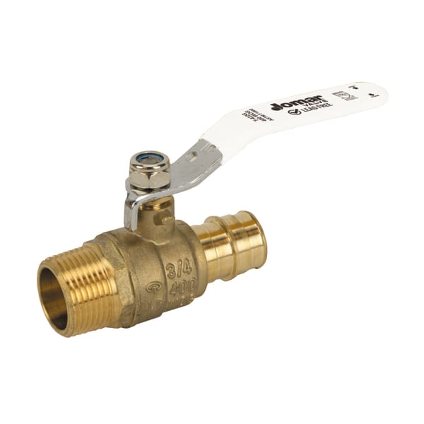 104-534MPG 3/4" MIP x F1960 - Standard Port, 2 Piece, Threaded Male x Expansion Pex Connection, 400 WOG