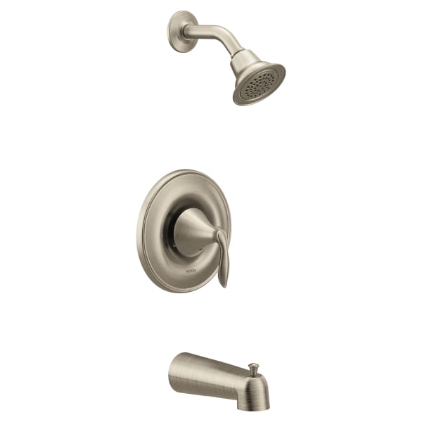 T2133EPBN Eva 1-Handle Posi-Temp Tub and Shower Trim Kit with Eco-Performance Showerhead in Brushed Nickel (Valve Sold Separately)
