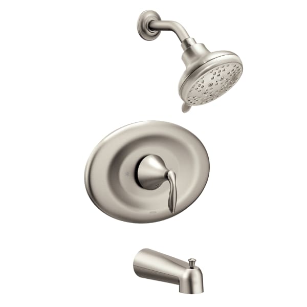 T2139EPBN Eva Brushed Nickel Posi-Temp® Tub/Shower