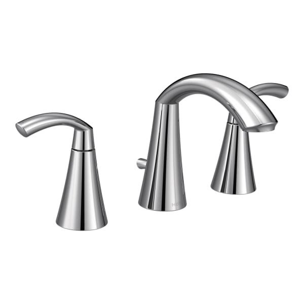 T6173 Glyde 8 in. Widespread 2-Handle High-Arc Bathroom Faucet in Chrome