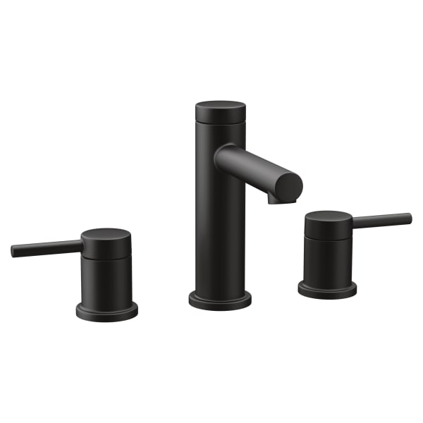 T6193BL Align 8 in. Widespread 2-Handle Bathroom Faucet Trim Kit in Matte Black (Valve Sold Separately)