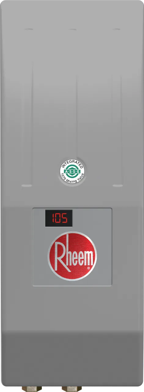 RTEH008277MV 8 kW 277 V Thermostatic Tankless Electric Water Heater for Handwashing with Integrated Mixing Valve