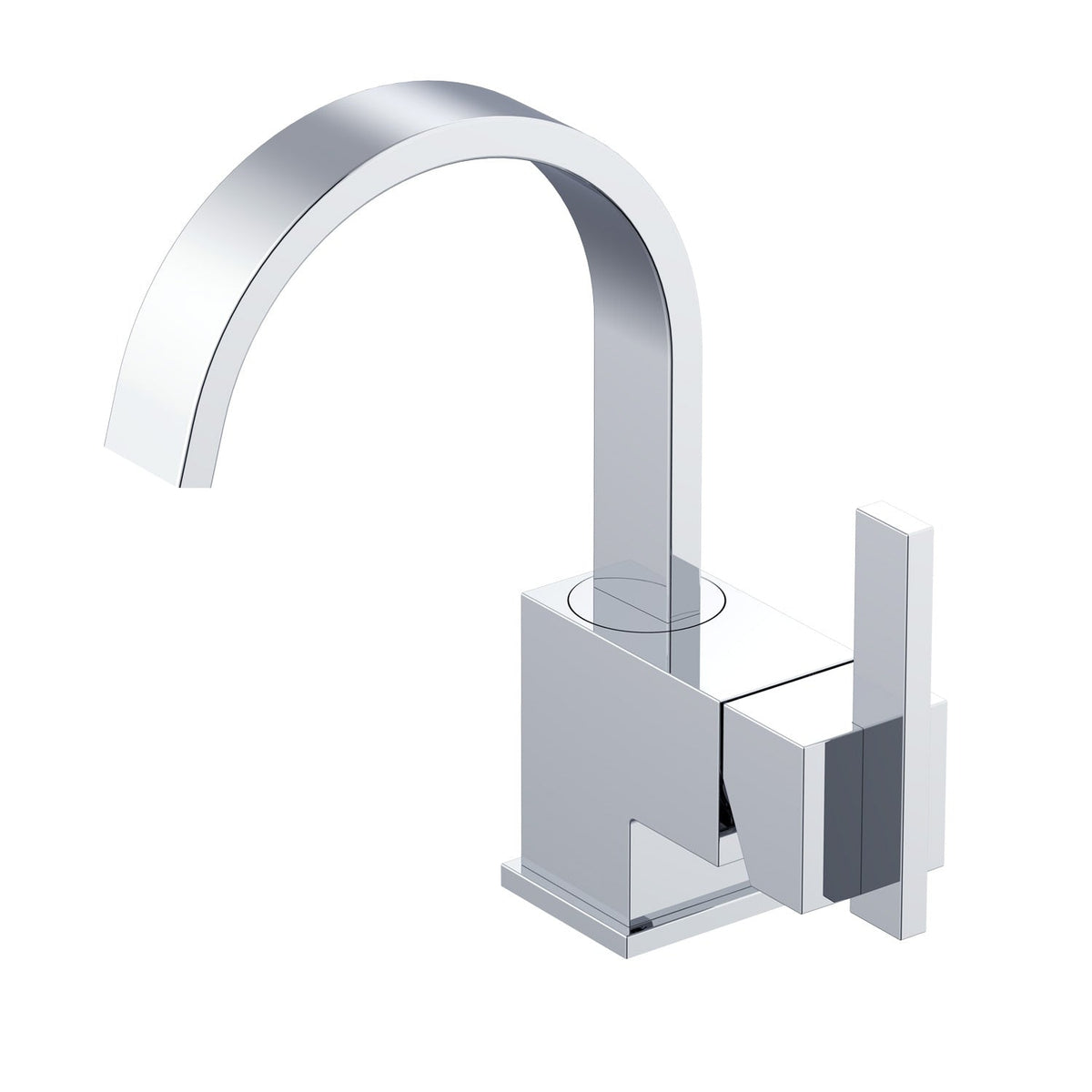 D221144 Sirius 1H Lavatory Faucet Single Hole Mount w/ Metal Touch Down Drain 1.2gpm Chrome