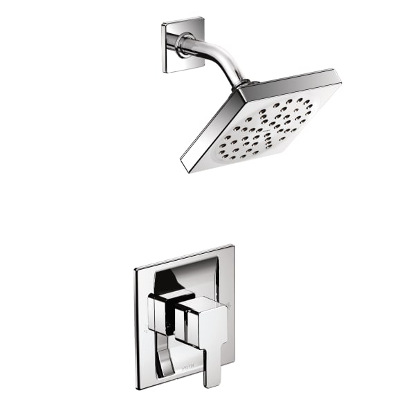 TS2712 90 Degree Posi-Temp Single-Handle 1-Spray Shower Faucet Trim Kit in Chrome (Valve Sold Separately)